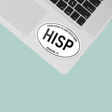 Honeymoon Island State Park Florida White Oval Decal on Laptop