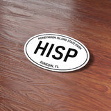 Honeymoon Island State Park Florida White Oval Sticker on Wood
