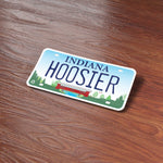 Hoosier Indiana License Plate Sticker