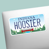 Indiana License Plate Bumper Stickers - Choose Your IN City or Phrase Decal