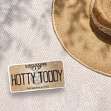 Hotty Toddy Mississippi License Plate Sticker