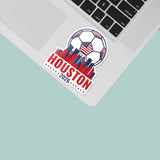 Houston TX Skyline USA Soccer Sticker - Texas Sports Decal 2026
