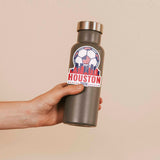 Houston TX Skyline USA Soccer Sticker - Texas Sports Decal 2026