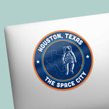 Space City Houston Sticker - Cool Texas Decals