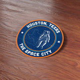 Space City Houston Sticker - Cool Texas Decals