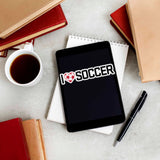 I Love Soccer Sticker - Cool Sports Decal