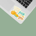 I Only Have Pies for You Fall Sticker on Laptop