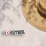I Love Futbol Sticker - Cool Soccer Sports Decal