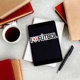 I Love Futbol Sticker - Cool Soccer Sports Decal