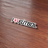I Love Futbol Sticker - Cool Soccer Sports Decal