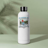 I'd Rather Be Snowmobiling Sticker on white water bottle