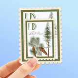 Idaho State Tree White Pine Sticker- ID Vintage Stamp Decal