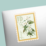 Idaho State Flower Syringa Sticker - ID Vintage Stamp Decal