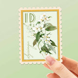Idaho State Flower Syringa Sticker - ID Vintage Stamp Decal