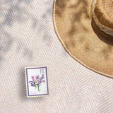 Illinois State Flower Violet Sticker - IL Vintage Stamp Decal