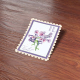 Illinois State Flower Violet Sticker - IL Vintage Stamp Decal