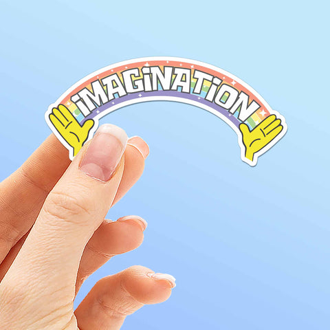Imagination Funny TV Quote Sticker
