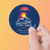 Imogene Pass Colorado Stickers Set