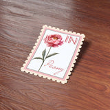 Indiana State Flower Peony Sticker - IN Vintage Stamp Decal for Laptop
