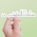 Indianapolis Skyline Sticker 