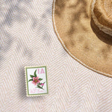 Iowa State Flower Wild Rose Sticker - IA Vintage Stamp Decal