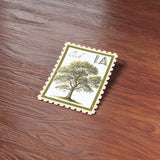 Iowa State Tree Oak Sticker - IA Vintage Stamp Decal