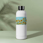 Cute Iowa Sunflower Sticker on Water Bottle