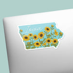 Cool Iowa Decal on Laptop