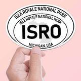 Isle Royale National Park White Oval Bumper Sticker