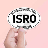 Isle Royale National Park White Oval Bumper Sticker