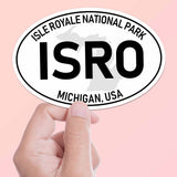 Isle Royale National Park White Oval Bumper Sticker