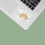 It is Wednesday My Dudes Meme Sticker Laptop