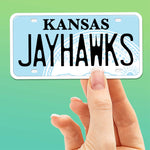 Jayhawks Kansas License Plate Sticker