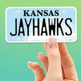 Jayhawks Kansas License Plate Sticker