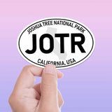 Joshua Tree National Park White Oval Bumper Sticker