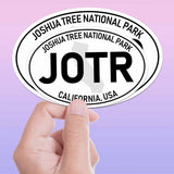 Joshua Tree National Park White Oval Bumper Sticker