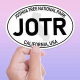 Joshua Tree National Park White Oval Bumper Sticker
