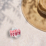 Just a Small Town Girl Cute Sticker Outdoors on Beach Blanket