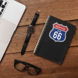 Kansas Blue Route 66 Sticker - Cool KS Vintage Highway Sign Decal