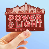 Kansas City Power & Light District Red KCMO Skyline Sticker
