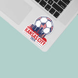 Kansas City Skyline USA Soccer Sticker - KCMO Sports Decal 2026