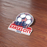 Kansas City Skyline USA Soccer Sticker - KCMO Sports Decal 2026