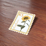 Kansas State Flower Sunflower Sticker - KS Vintage Stamp Decal