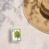 Kansas State Tree Eastern Cottonwood Sticker - KS Vintage Stamp Decal