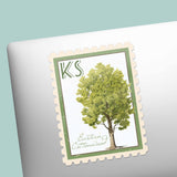 Kansas State Tree Eastern Cottonwood Sticker - KS Vintage Stamp Decal
