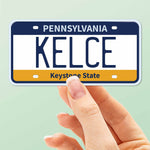 Kelce Philly Sports Pennsylvania License Plate Sticker
