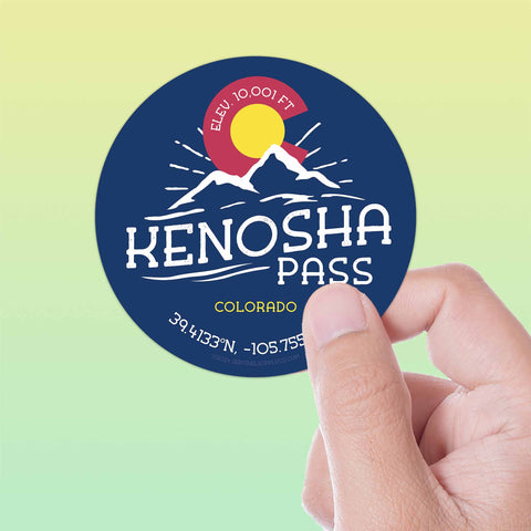 Kenosha Pass Colorado Stickers 