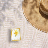 Kentucky State Flower Goldenrod Sticker - KY Vintage Stamp Decal