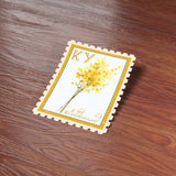 Kentucky State Flower Goldenrod Sticker - KY Vintage Stamp Decal