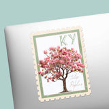 Kentucky State Tree Tulip Poplar Sticker - KY Vintage Stamp Decal